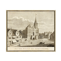 Изображение Виниловые мaгниты Кафедральный собор в Кёнигсберге 1830 год