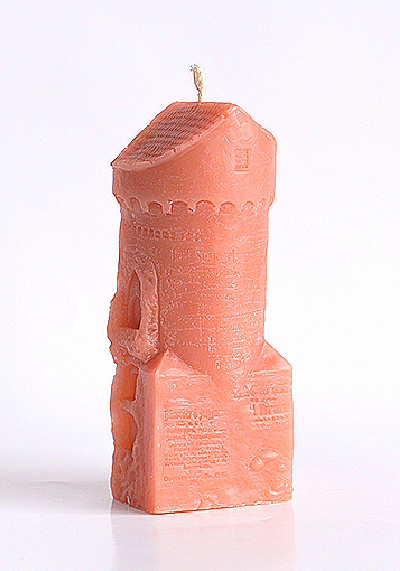 Изображение Свечи  Свеча Жёлтая башня, оранжевая