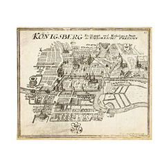 Изображение Виниловые мaгниты Семь мостов Кёнигсберга 1787 год