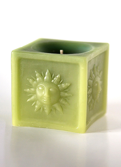 Изображение Свечи  Свеча Солнце Самбии, салатовая