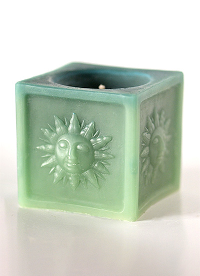 Изображение Свечи  Свеча Солнце Самбии, зеленая