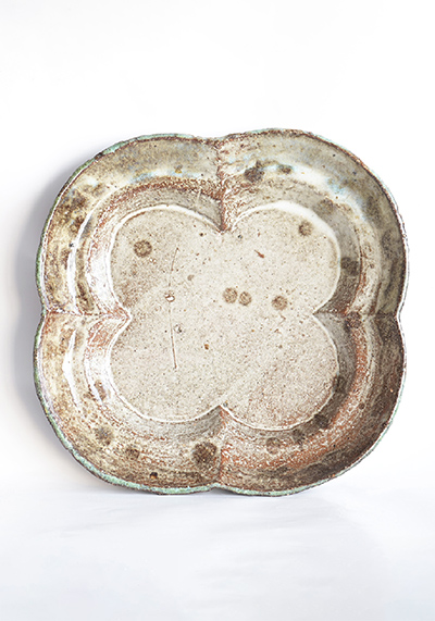 Изображение Античный Шпандин Блюдо большое «Готическая розочка», серое