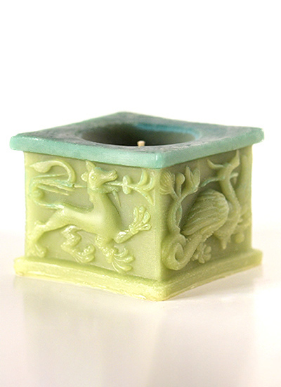 Изображение Свечи  Свеча Готические химеры, салатовая