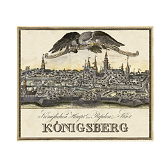 Изображение Виниловые мaгниты Панорама Кёнигсберга 1767 год