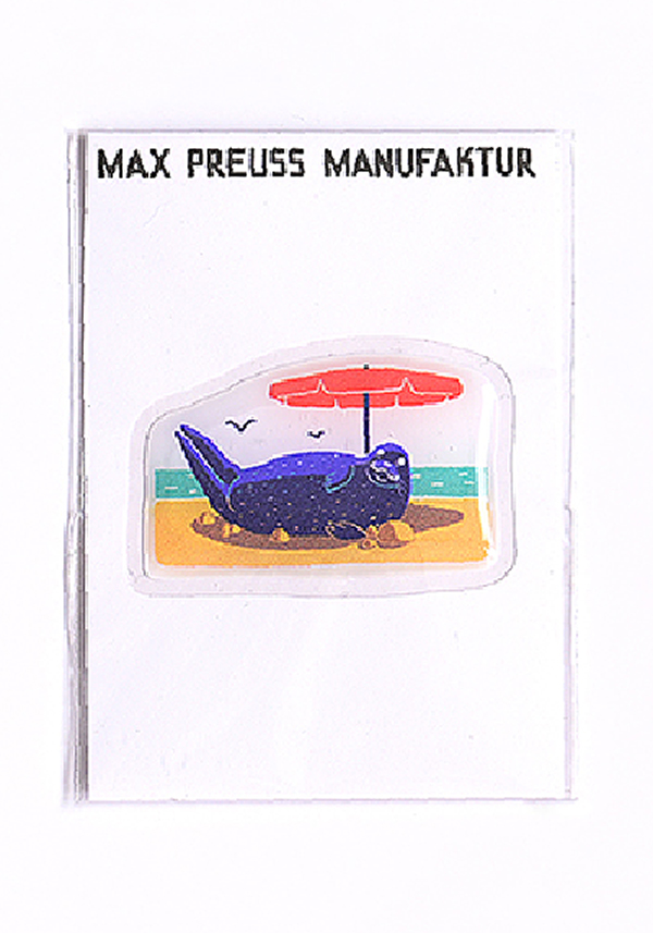 Изображение Стикеры 3D стикер «Тюлень на пляже»