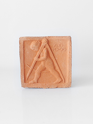 Изображение Изразцы Изразец Землемер, терракотовый