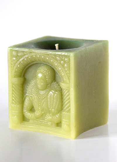 Изображение Свечи  Свеча Баронесса амалинауэская, салатовая