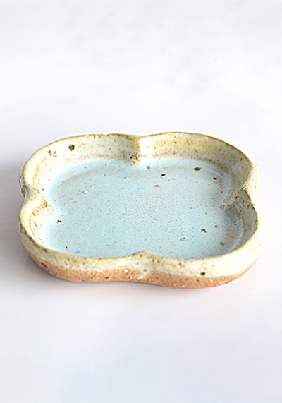 Изображение Античный Шпандин Блюдце малое «Готическая розочка», голубое